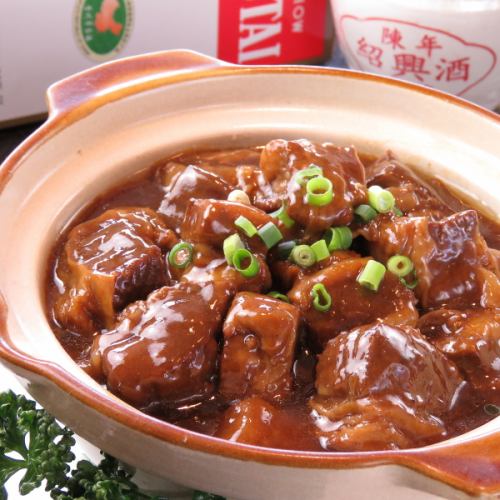 Braised beef belly in soy sauce