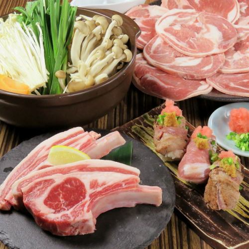 尽情享受羊肉！！【共7道菜】北海道羊套餐★3,850日元*不含饮料