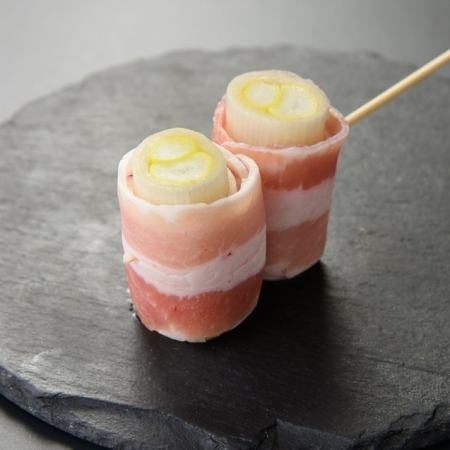 Meat-wrapped green onion