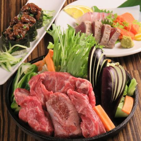 [8 dishes] Grilled beef and oyster course ★ 120 minutes all-you-can-drink for 6,600 yen *Only available on Sundays and Thursdays, with an additional 60 minutes extension for an additional 1,000 yen