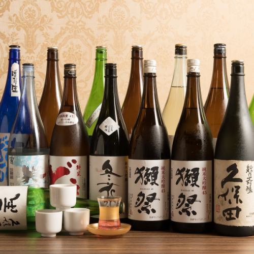 More than 20 types of sake