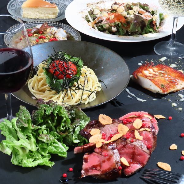 【飲み放題付】シェフこだわり料理が楽しめるお得なコースあり！