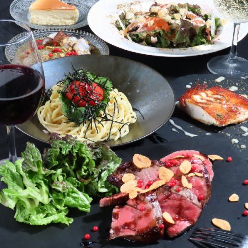 【飲み放題付】シェフこだわり料理が楽しめるお得なコースあり！