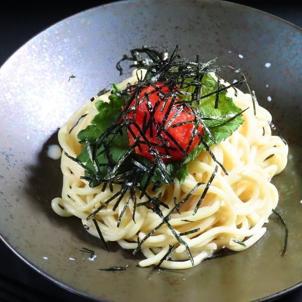 明太クリームパスタ