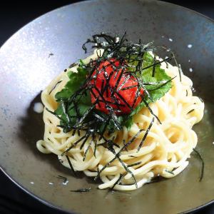 明太クリームパスタ