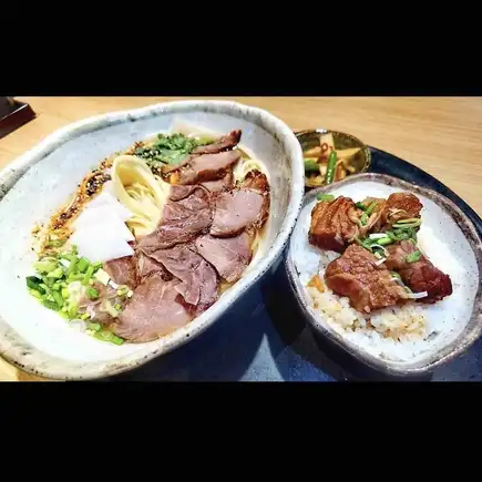 [Set Meal Available until 5 PM] Lanzhou Ramen and Beef Bowl Set