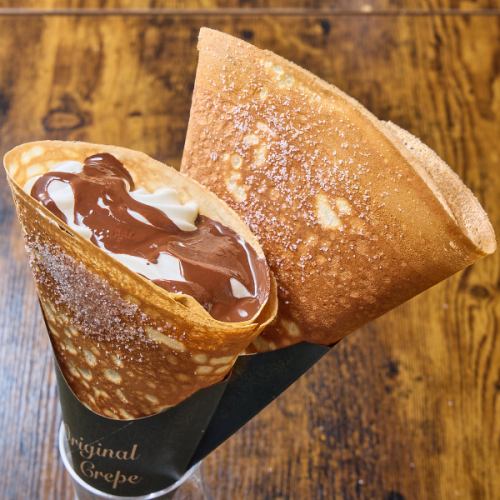 自家製のもちもちクレープ