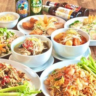 Bangkok Course: 2 hours all-you-can-drink <6 dishes total> Enjoy the specialties ◎ Luxurious Thai classic menu ♪♪ 5,980 yen