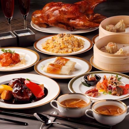 [Sakura Luxury ◆ 2 hours all-you-can-drink] Jade dumplings / crab shumai / stewed abalone / whole braised shark fin {Total of 9 dishes / 11,000 yen}