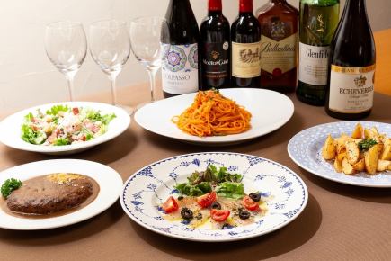 おまかせ5品+デザート￥3,500コース