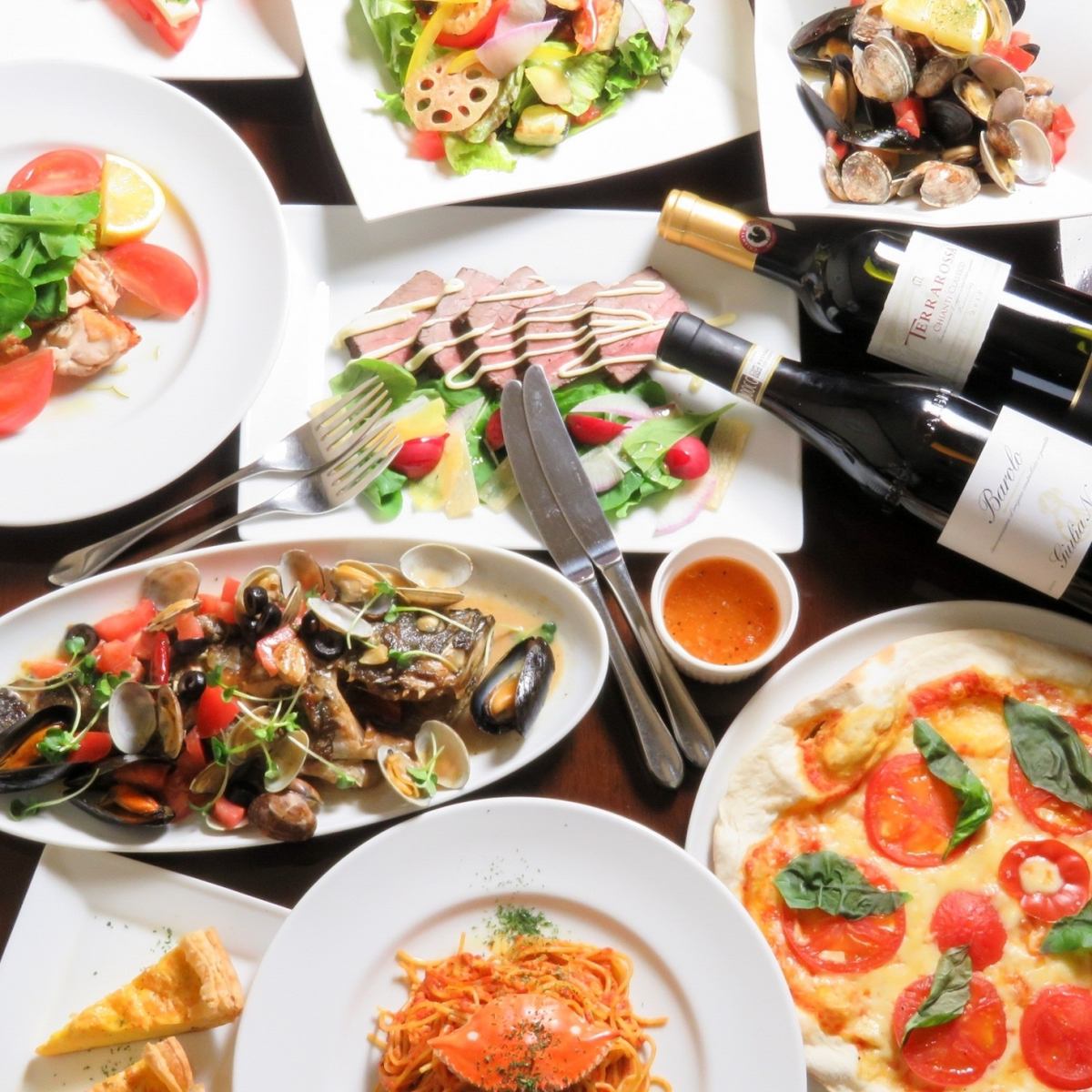 我们正在以热情好客的心准备意大利美食，酒精和顾客。