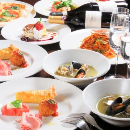 ■重要纪念日的季节性意大利套餐 2人9,000日元（含税）
