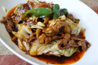 Mustard Miso with Pork and Cabbage