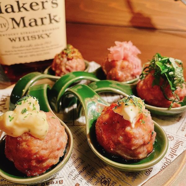 バリエーション豊富◎【本日の一口つくね5種盛り】