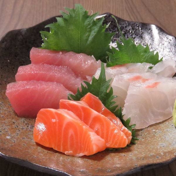 新鮮なお魚が自慢のお造り!