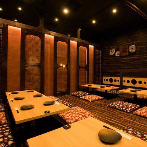 [Recommended for all kinds of banquets!!] The restaurant has a relaxing, adult atmosphere with the warmth of wood.Available for a variety of occasions from small groups to large banquets ♪ We can accommodate up to 20 people ♪ Nagoya Station / Meieki / Izakaya / Private room / All-you-can-drink / Banquet / Welcome party / Farewell party