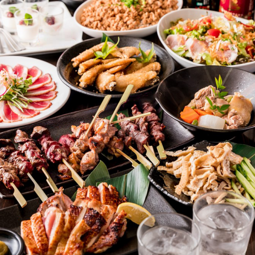 11/1~【生ビール付き7,000円コース】9品+2時間飲み放題付き★忘年会・団体様歓迎