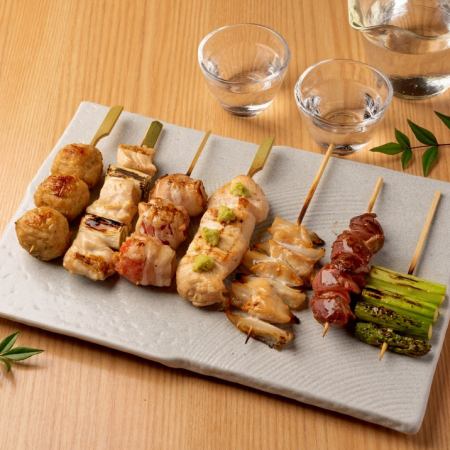 焼き鳥8本盛り合わせ