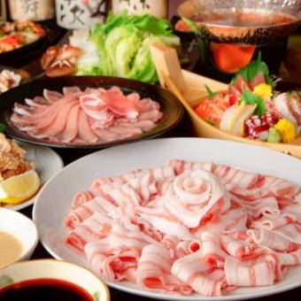 【黒毛和牛＆豊洲直送海鮮など】鍋吉入門！コスパ最強◎すき焼き＆しゃぶしゃぶ食べ放題♪7980円