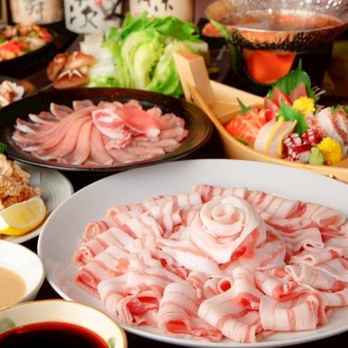 【검은 털 일본소&도요스 직송 해물 등】나베요시 입문!코스파 최강◎스키야키&샤브샤브 뷔페♪7980엔