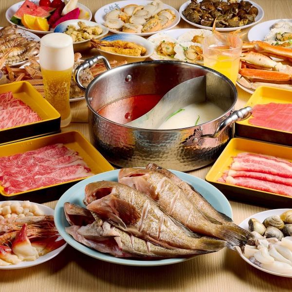 【すき焼き・しゃぶしゃぶ食べ放題】松阪牛・黒毛和牛食べ放題コース