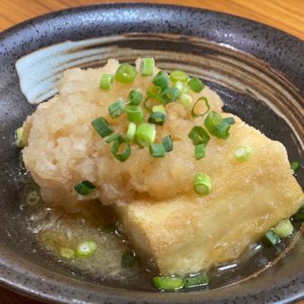 Fried tofu with mizore