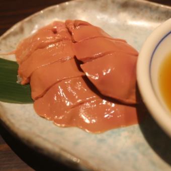 Kirishima chicken liver sashimi