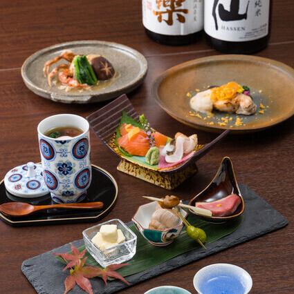 【築地（つきじ）】こだわり食材の和食が気軽に楽しめるカジュアルコース/全6品/6,000円