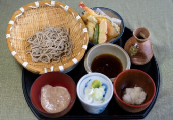 通いそば 天ぷら付 3枚