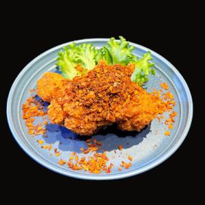 뼈가 달린 프라이드 치킨 자쿠가케 향신료