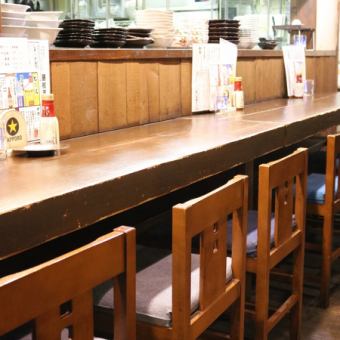 It is a counter seat of the staff of the Fujieda market at Genki Fountain!We will also inform you of your taste and sake, etc. that matched your dishes! Please do not hesitate to come ♪