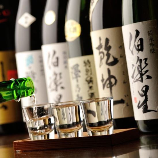 We have a wide selection of local Tohoku brand sake.Perfect with gourmet food!