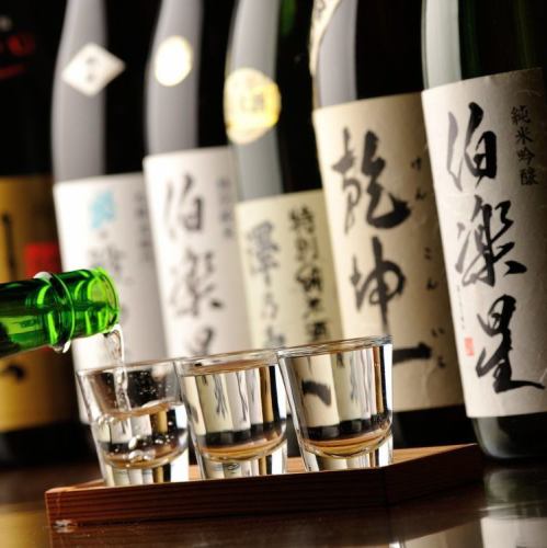 Many local brand sake in Tohoku!
