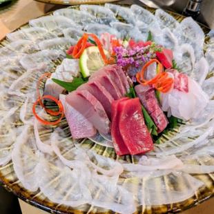 期間限定【河豚コース】≪ふぐ刺し、ふぐ鍋など充実の全8品≫おひとり様13,500円(税込)