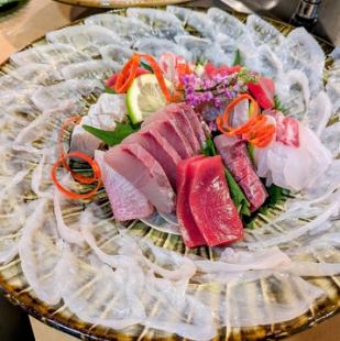 期間限定【河豚コース】≪ふぐ刺し、ふぐ鍋など充実の全8品≫おひとり様13,500円(税込)