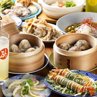 【非常受欢迎！附3小时无限畅饮！】Fuufuu高级5000日元套餐