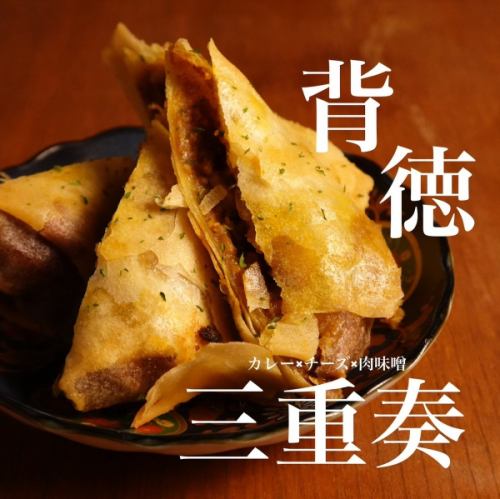 고기 된장 카레 치즈 춘권