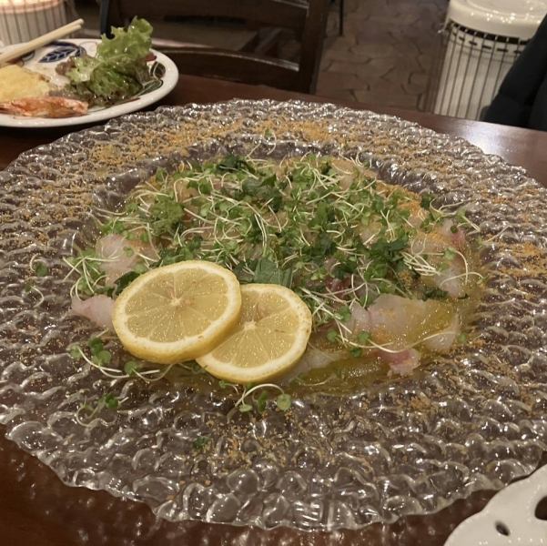 【鮮度が抜群】本日のカルパッチョ