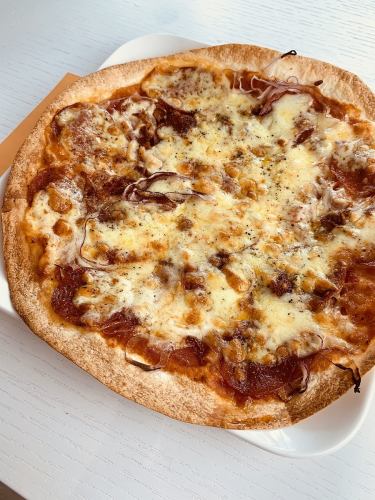 Salami & Onion NYC Pizza