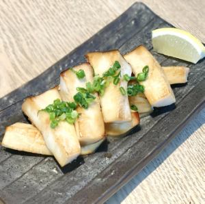 Jumbo king oyster mushrooms from Tottori prefecture grilled with butter and soy sauce