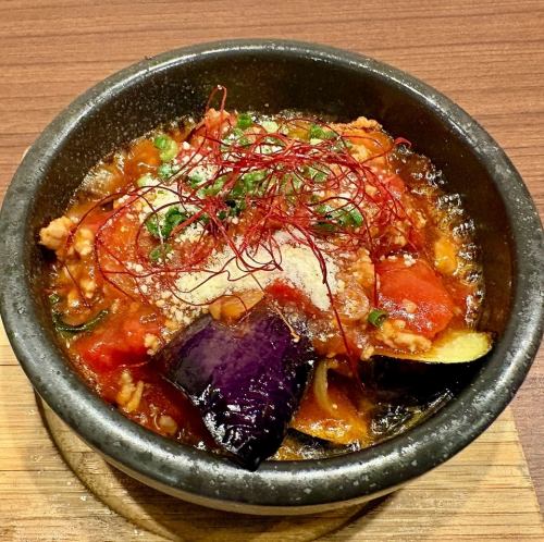 石焼きトマト麻婆　ボルケーノライス