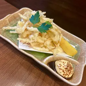 Soft dried squid tempura