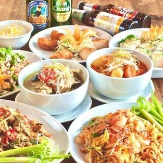 [Bangkok course] 2 hours all-you-can-drink included <6 dishes in total> Enjoy the specialties ◎ Luxury classic Thai menu ♪♪ 5980 yen