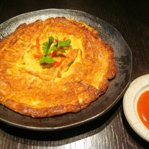 Kai Chiao Mu Sap (Thai style omelet with minced pork)