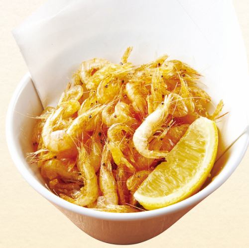 Deep fried river shrimp/thick cutlet pork and ham