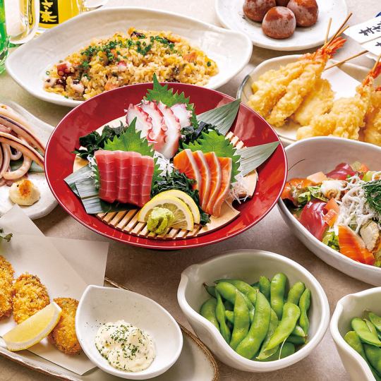 [Easy] Seafood course with 8 dishes and 2 hours of all-you-can-drink for 4,300 yen