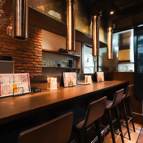 お肉とじっくり向き合える大人の特等席カウンター！