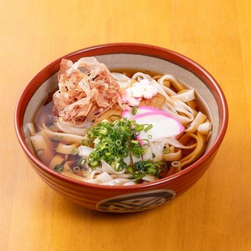 こだわりの自家製平打ちうどん◎ころ・かけをご用意♪