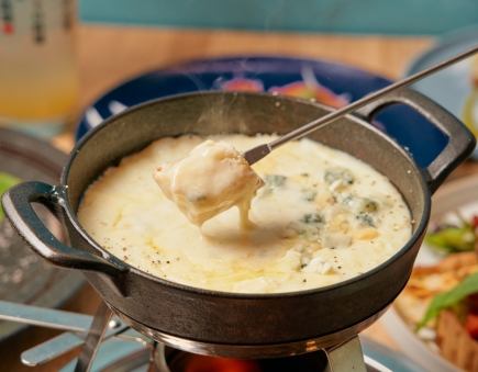 ★【2H飲み放題×全7品】チーズフォンデュ、生パスタ付きカジュアルコース⇒3500円(税込)