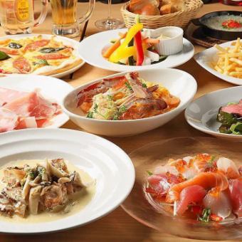 《7月》◇120分飲み放題◇【3バルカンのスタンダードPARTYコース】全9品 4,400円◇女子会に♪